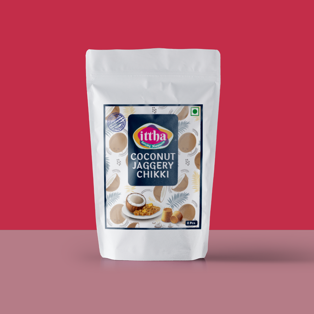 Coconut Jaggery Chikki (10 pcs)