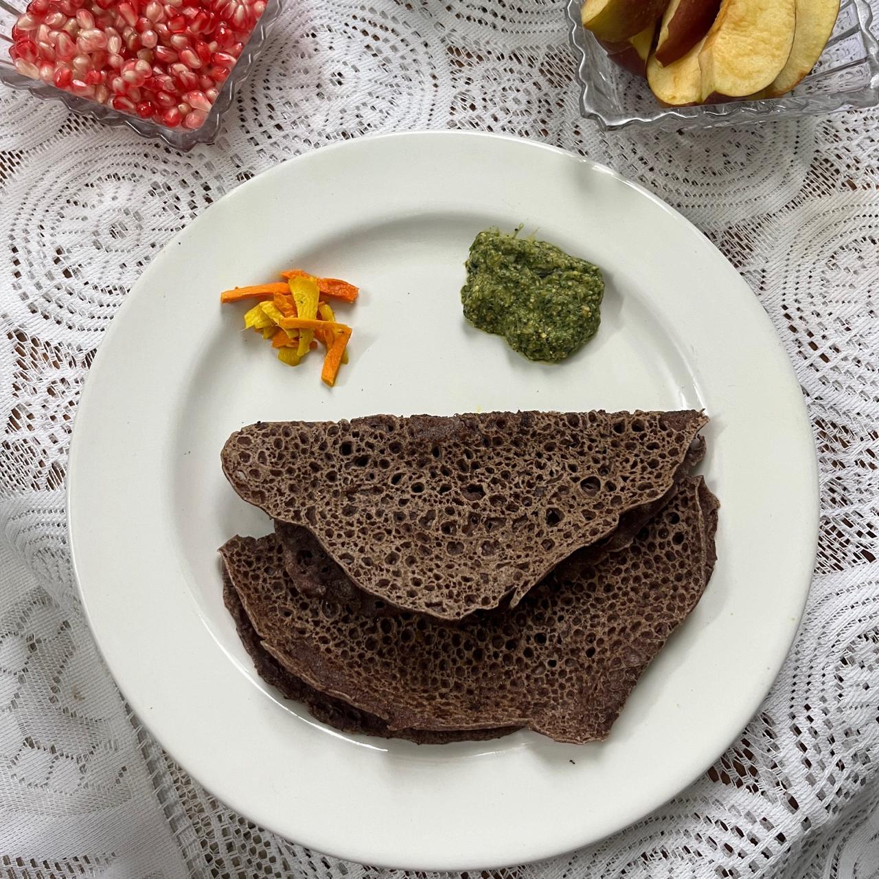 Ragi Chilla (Ragi Ghavan) Flour | Nutritious | Easy to make | makes 13-15 Chillas