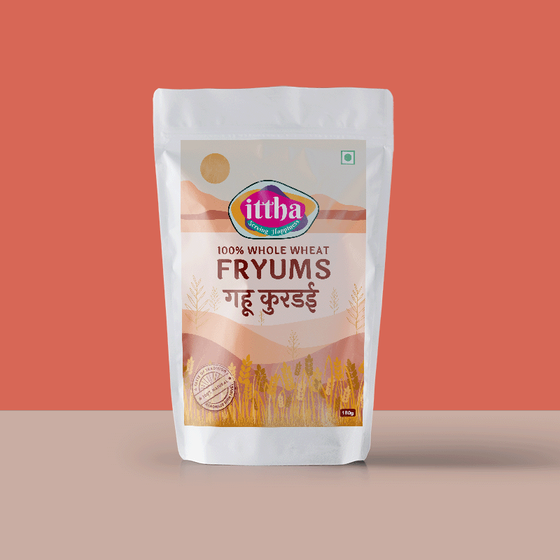 Whole Wheat Kurdai Fryums | Whole wheat papad
