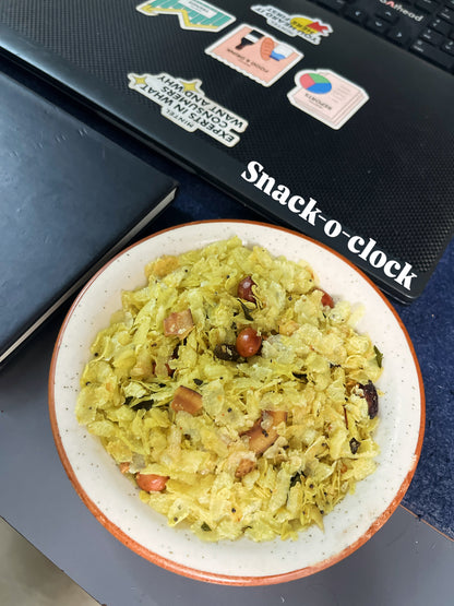 Roasted Poha Chivda | Made with minimal oil