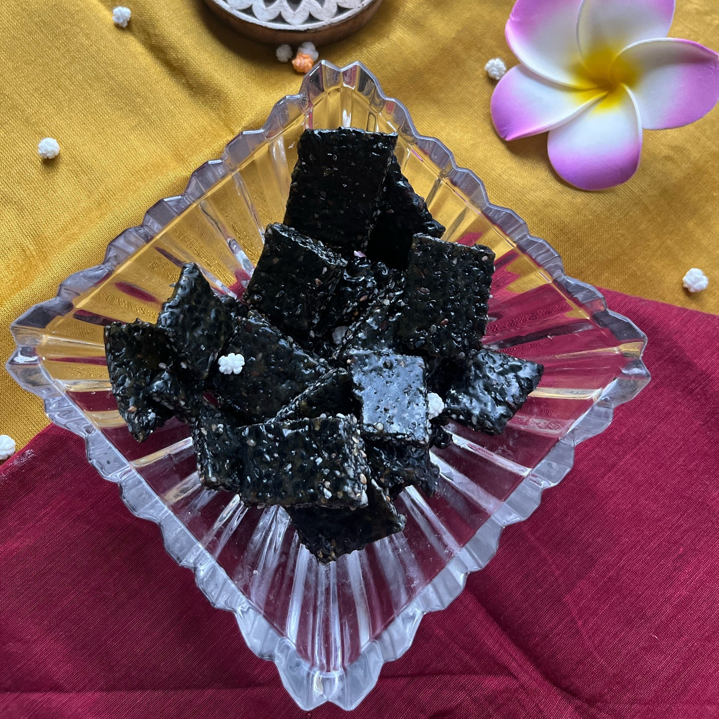 Black Sesame Jaggery Chikki