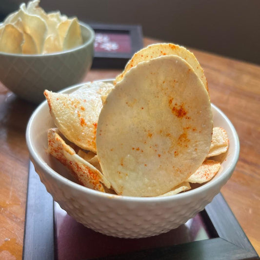 Sun dried Potato Wafers | Homemade | Potato Chips