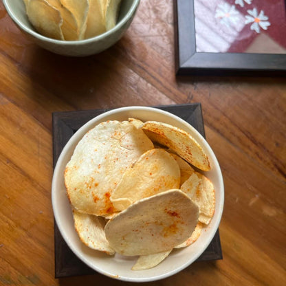 Sun dried Potato Wafers | Homemade | Potato Chips