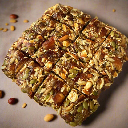 Nuts and Seeds Chikki | Sweetened with Dates